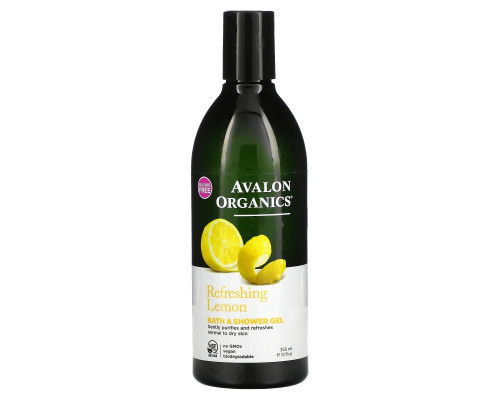 Avalon Organics Гель для душа и ванн лимон 12 жидких унций (355 мл) Avalon Organics Гель для душа и ванн лимон 12 жидких унций (355 мл)
