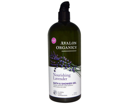 Avalon Organics Гель для ванны и душа с лавандой 32 жидких унции (946 мл) Avalon Organics Гель для ванны и душа с лавандой 32 жидких унции (946 мл)