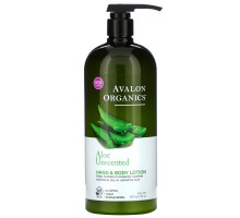 Avalon Organics Лосьон для рук и тела с алоэ, для интенсивного увлажнения сухой кожи, без запаха 32 унции (907 г)