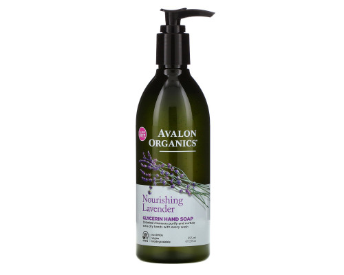Avalon Organics Глицериновое мыло для рук с ароматом лаванды 12 жидких унций (355 мл) Avalon Organics Глицериновое мыло для рук с ароматом лаванды 12 жидких унций (355 мл)