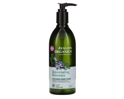 Avalon Organics Глицериновое мыло для рук розмарин 12 жидких унций (355 мл) Avalon Organics Глицериновое мыло для рук розмарин 12 жидких унций (355 мл)