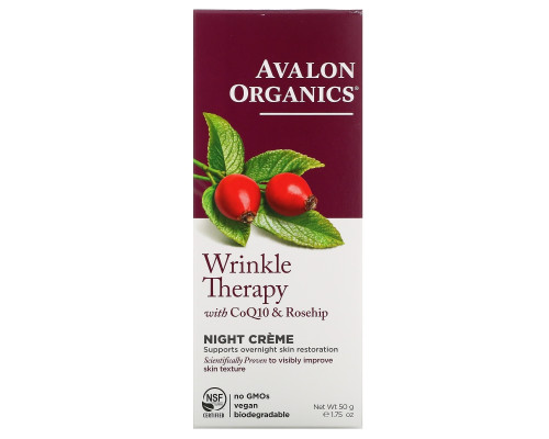 Avalon Organics CoQ10 Repair Wrinkle Defense Night Cream 1.75 oz (50 g) Avalon Organics CoQ10 Repair Wrinkle Defense Night Cream 1.75 oz (50 g)