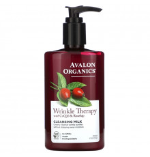 Avalon Organics CoQ10 Repair Очищающее молочко для лица, для увлажнения и омоложения кожи лица, 8.5 унций (251 мл)