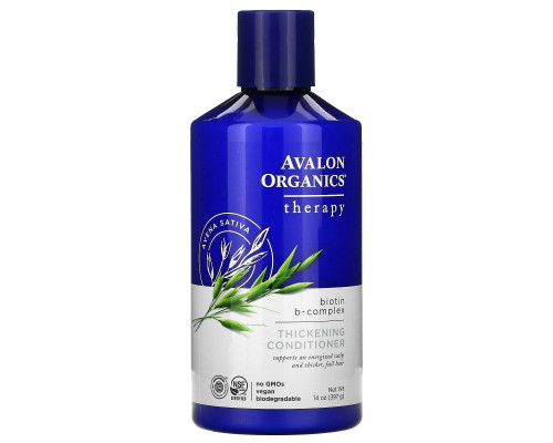 Avalon Organics Утолщающий волосы кондиционер с биотиновым B-комплексом 14 унции (397 г) Avalon Organics Утолщающий волосы кондиционер с биотиновым B-комплексом 14 унции (397 г)