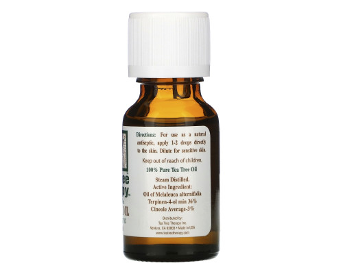 Tea Tree Therapy Масло чайного дерева 05 жидкой унции (15 мл) Tea Tree Therapy Масло чайного дерева 05 жидкой унции (15 мл)