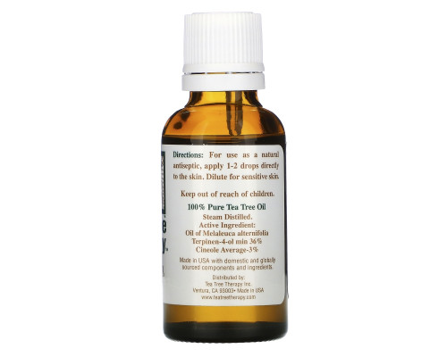 Tea Tree Therapy Масло чайного дерева 1 жидкая унция (30 мл) Tea Tree Therapy Масло чайного дерева 1 жидкая унция (30 мл)