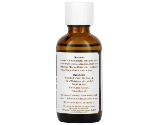 Tea Tree Therapy Масло чайного дерева 2 жидких унции (60 мл) Tea Tree Therapy Масло чайного дерева 2 жидких унции (60 мл)