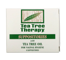 Tea Tree Therapy Суппозитории с маслом чайного дерева для гигиены влагалища 6 Suppositories