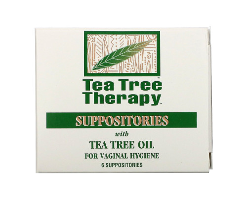 Tea Tree Therapy Суппозитории с маслом чайного дерева для гигиены влагалища 6 Suppositories Tea Tree Therapy Суппозитории с маслом чайного дерева для гигиены влагалища 6 Suppositories