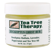 Tea Tree Therapy Эвкалиптовая мазь - растирка для груди 2 унции (57 г)