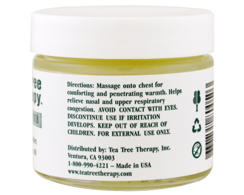 Tea Tree Therapy Эвкалиптовая мазь - растирка для груди 2 унции (57 г) Tea Tree Therapy Эвкалиптовая мазь - растирка для груди 2 унции (57 г)