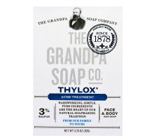 Grandpa's, Мыло для лица и тела от акне Thylox Acne Treatment, 3,25 oz (92 г)