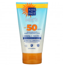 Kiss My Face, Baby's First Kiss, Broad Mineral Sunscreen Lotion, SPF 50, 4 fl oz (118 ml)