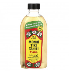 Monoi Tiare Tahiti Suntan Oil SPF 6 Protection Solaire 4 fl oz (120 ml)