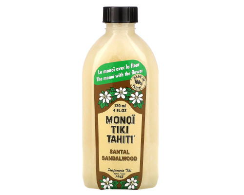 Monoi Tiare Tahiti Monoï Tiki Tahiti Sandalwood 4 fl oz (120 ml) Monoi Tiare Tahiti Monoï Tiki Tahiti Sandalwood 4 fl oz (120 ml)