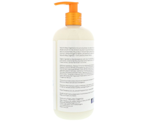 Nature's Baby Organics Conditioner & Detangler Vanilla Tangerine 16 fl oz (473 ml) Nature's Baby Organics Conditioner & Detangler Vanilla Tangerine 16 fl oz (473 ml)