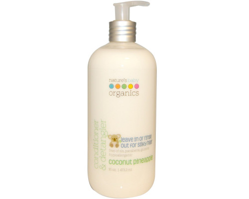 Nature's Baby Organics Кондиционер и средство для облегчения расчесывания волос кокос и ананас 16 унций (473,2 мл) Nature's Baby Organics Кондиционер и средство для облегчения расчесывания волос кокос и ананас 16 унций (473,2 мл)