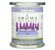 Aroma Naturals 100% Натуральная Соевая Свеча «Спокойствие» с Эфирным Маслом Лаванды 8.8 унций (260 г)