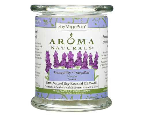 Aroma Naturals 100% Натуральная Соевая Свеча «Спокойствие» с Эфирным Маслом Лаванды 8.8 унций (260 г) Aroma Naturals 100% Натуральная Соевая Свеча «Спокойствие» с Эфирным Маслом Лаванды 8.8 унций (260 г)