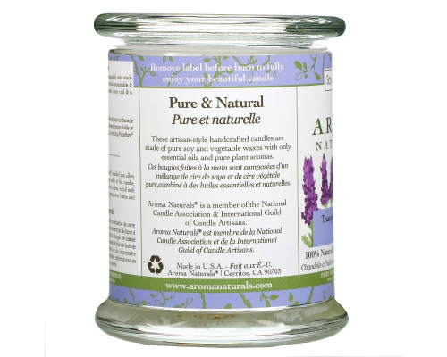 Aroma Naturals 100% Натуральная Соевая Свеча «Спокойствие» с Эфирным Маслом Лаванды 8.8 унций (260 г) Aroma Naturals 100% Натуральная Соевая Свеча «Спокойствие» с Эфирным Маслом Лаванды 8.8 унций (260 г)