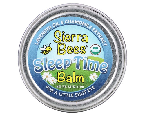 Sierra Bees, Sleep Time Balm, Lavender & Chamomile, 0.6 oz (17 g) Sierra Bees, Sleep Time Balm, Lavender & Chamomile, 0.6 oz (17 g)