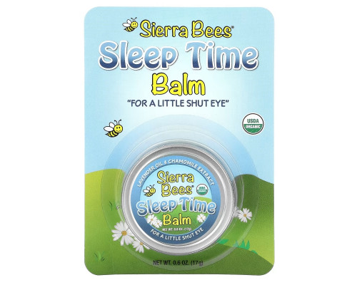 Sierra Bees, Sleep Time Balm, Lavender & Chamomile, 0.6 oz (17 g) Sierra Bees, Sleep Time Balm, Lavender & Chamomile, 0.6 oz (17 g)