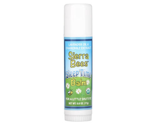 Sierra Bees, Sleep Time Balm Stick, Lavender & Chamomile, 0.6 oz (17 g) Sierra Bees, Sleep Time Balm Stick, Lavender & Chamomile, 0.6 oz (17 g)