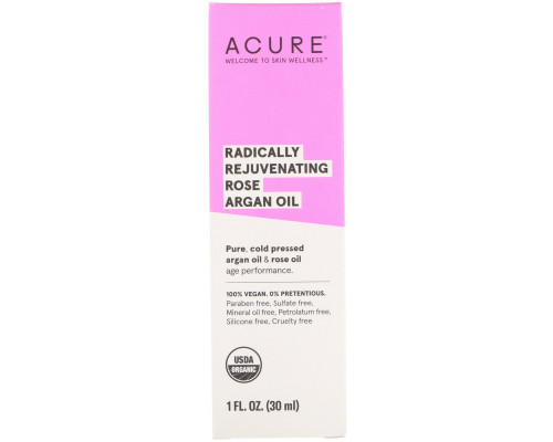 Acure Organics, Aromatherapeutic Moroccan Argan Oil, Rose, 1 fl oz (30 ml) Acure Organics, Aromatherapeutic Moroccan Argan Oil, Rose, 1 fl oz (30 ml)