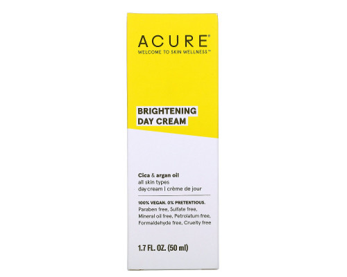 Acure, Brilliantly Brightening, дневной крем, 1,7 ж. унц. (50 мл) Acure, Brilliantly Brightening, дневной крем, 1,7 ж. унц. (50 мл)