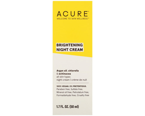 Acure Organics Ночной крем с аргановыми стволовыми клетками + 2% фактора роста хлореллы 1.75 жидких унций (50 мл) Acure Organics Ночной крем с аргановыми стволовыми клетками + 2% фактора роста хлореллы 1.75 жидких унций (50 мл)