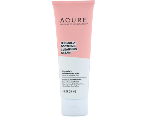 Acure Organics Очищающее средство для лица для чувствительной кожи без ароматизаторов 4 жидкие унции (118 мл) Acure Organics Очищающее средство для лица для чувствительной кожи без ароматизаторов 4 жидкие унции (118 мл)