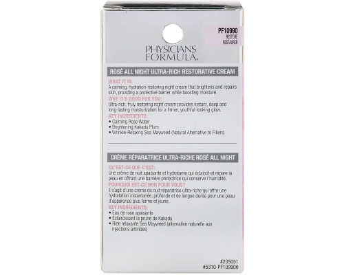 Physicians Formula, Ros� All Night, Ultra-Rich Restorative Cream, 1.6 oz (45 g) Physicians Formula, Ros� All Night, Ultra-Rich Restorative Cream, 1.6 oz (45 g)