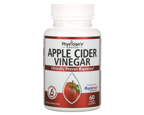 Physician's Choice, Apple Cider Vinegar Capsules, 60 Vegetarian Capsules Physician's Choice, Apple Cider Vinegar Capsules, 60 Vegetarian Capsules