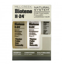 Mill Creek Botanicals, Biotene H-24, Природный комплекс, Набор из 3 средств