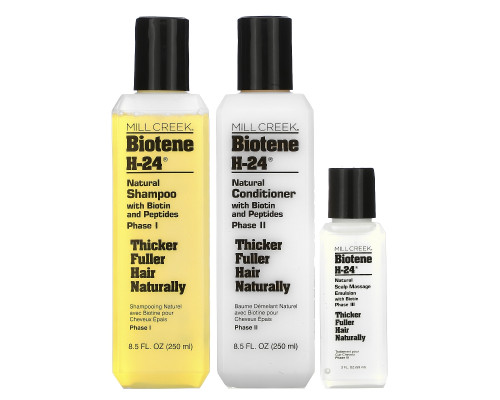 Mill Creek Botanicals, Biotene H-24, Природный комплекс, Набор из 3 средств Mill Creek Botanicals, Biotene H-24, Природный комплекс, Набор из 3 средств