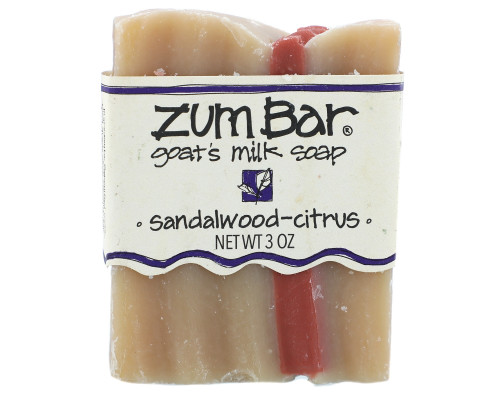 Indigo Wild Zum Bar Мыло с козьим молоком Сандаловое дерево и цитрус 3 унции Indigo Wild Zum Bar Мыло с козьим молоком Сандаловое дерево и цитрус 3 унции