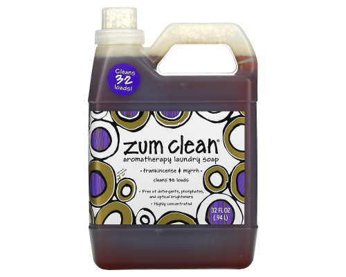 Indigo Wild Zum Clean стиральное мыло ароматерапия ладан и мирра 32 жидкие унции (0.94 л) Indigo Wild Zum Clean стиральное мыло ароматерапия ладан и мирра 32 жидкие унции (0.94 л)