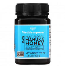 Wedderspoon, Raw Multifloral Manuka Honey, KFactor 12, 1.1 lb (500 g)