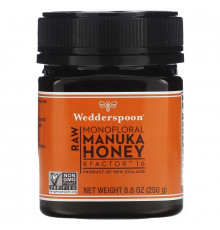 Wedderspoon, Raw Monofloral Manuka Honey, KFactor 16, 8.8 oz (250 g)