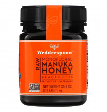 Wedderspoon, Raw Monofloral Manuka Honey, KFactor 16, 2.2 lb (1 kg)