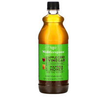 Wedderspoon, Яблочный уксус с KFactor 16, лесной мёд манука, 25 ж. унц. (750 мл)