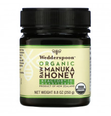 Wedderspoon, Organic Raw Manuka Honey, KFactor 16, 8.8 oz (250 g)