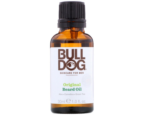 Bulldog Skincare For Men, Оригинальное масло для бороды, 30 мл Bulldog Skincare For Men, Оригинальное масло для бороды, 30 мл