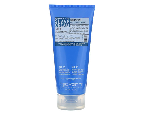 Giovanni Moisturizing Shave Cream Sensitive Fragrance Free 7 fl oz (207 ml) Giovanni Moisturizing Shave Cream Sensitive Fragrance Free 7 fl oz (207 ml)