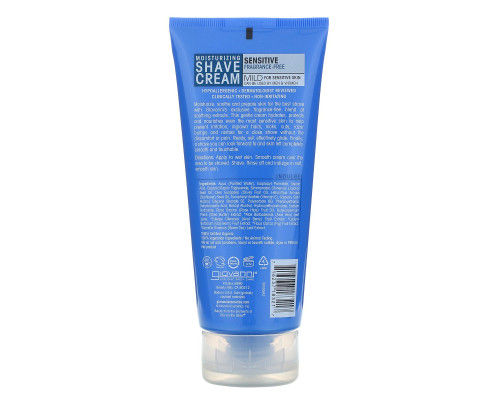 Giovanni Moisturizing Shave Cream Sensitive Fragrance Free 7 fl oz (207 ml) Giovanni Moisturizing Shave Cream Sensitive Fragrance Free 7 fl oz (207 ml)