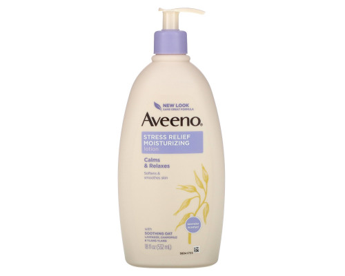 Aveeno, Увлажнящий лосьон для борьбы со стрессом, 18 ж. унц.(532 мл) Aveeno, Увлажнящий лосьон для борьбы со стрессом, 18 ж. унц.(532 мл)