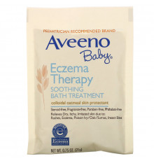 Aveeno Для детей лечение экземы успокаивающая ванна без запаха 5 пакетов для ванны 3.75 унций (106 г)