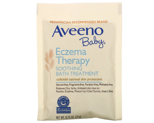 Aveeno Для детей лечение экземы успокаивающая ванна без запаха 5 пакетов для ванны 3.75 унций (106 г) Aveeno Для детей лечение экземы успокаивающая ванна без запаха 5 пакетов для ванны 3.75 унций (106 г)