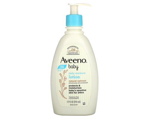 Aveeno Ежедневный увлажняющий лосьон для детей, для восстановления и защиты кожи, без запаха 12 жидких унций (354 мл)