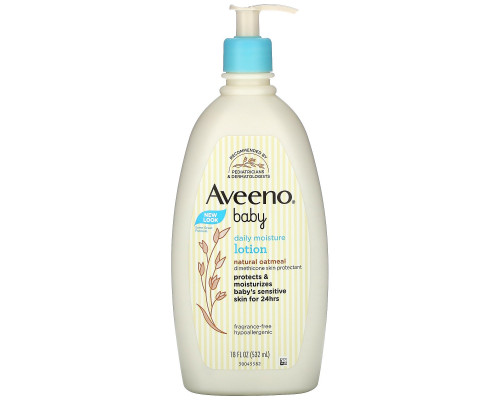 Aveeno Для детей ежедневный увлажняющий лосьон, для питания и защиты кожи, гипоаллергенное без запаха 18 жидких унций (532 мл) Aveeno Для детей ежедневный увлажняющий лосьон, для питания и защиты кожи, гипоаллергенное без запаха 18 жидких унций (532 мл)